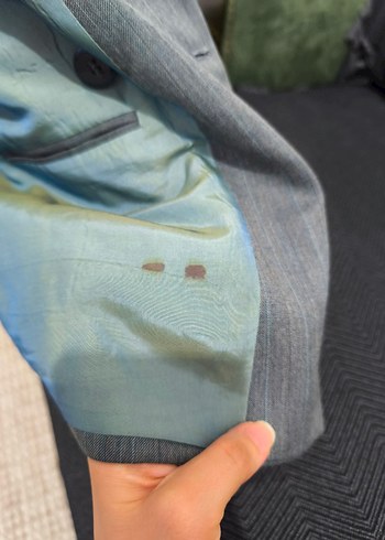 IGS çizgili slim fit kruvaze ceket erkek - Görsel 8