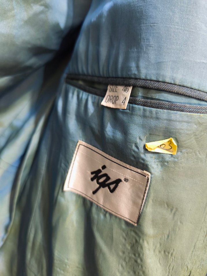 IGS çizgili slim fit kruvaze ceket erkek - Görsel 5