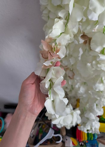 dolgun yapraklı akasya yapay çiçek dalı - Görsel 6