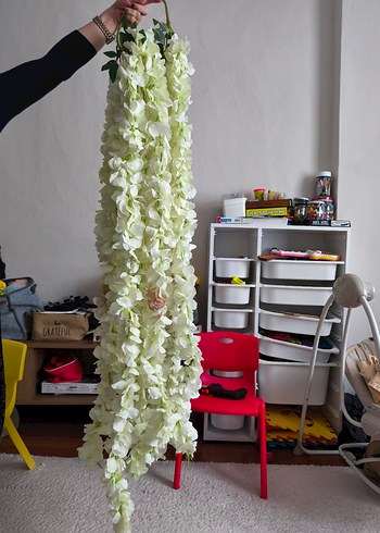 dolgun yapraklı akasya yapay çiçek dalı - Görsel 3