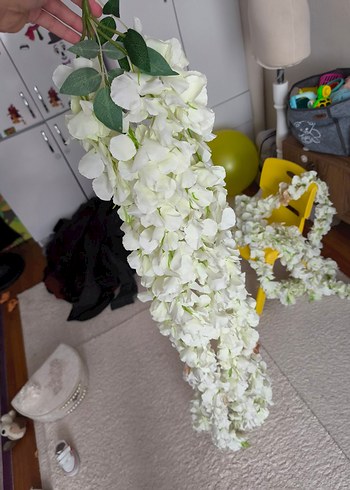 dolgun yapraklı akasya yapay çiçek dalı - Görsel 11