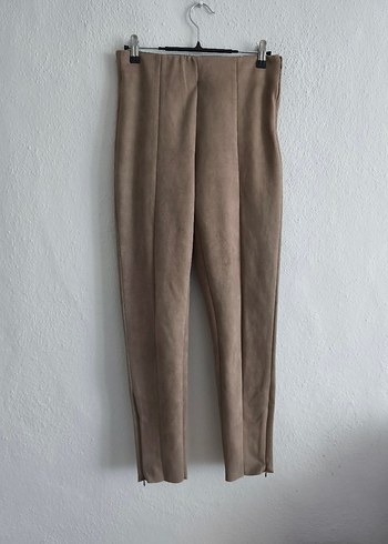 zara Bej Süet Kadın Pantolon