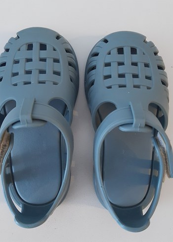 22 Beden mavi Renk Gri Erkek Çocuk Tokalı Sandalet