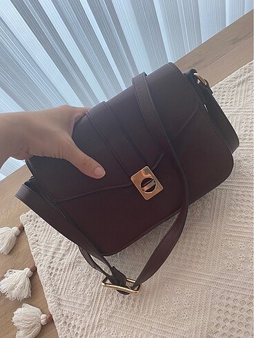 Mango Çanta Bordo