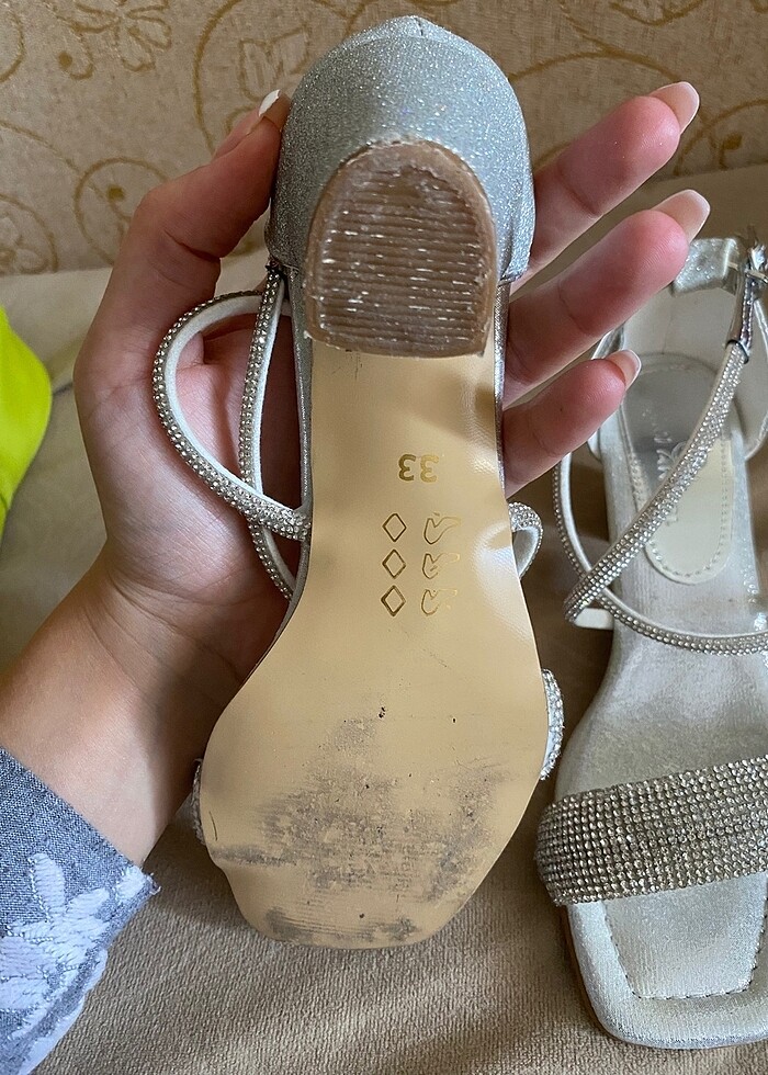 Kız çocuk topuklu ayakkabı - Görsel 3