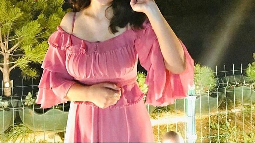 s Beden pembe Renk Pembe abiye çok tatlı