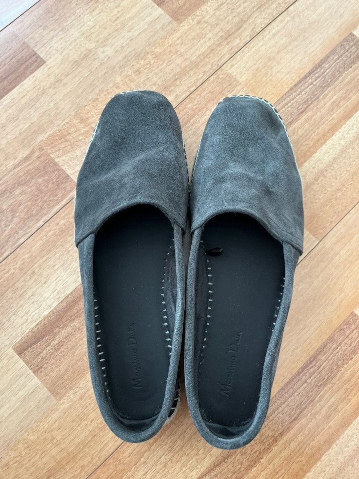 Gri Süet Espadril - Görsel 2