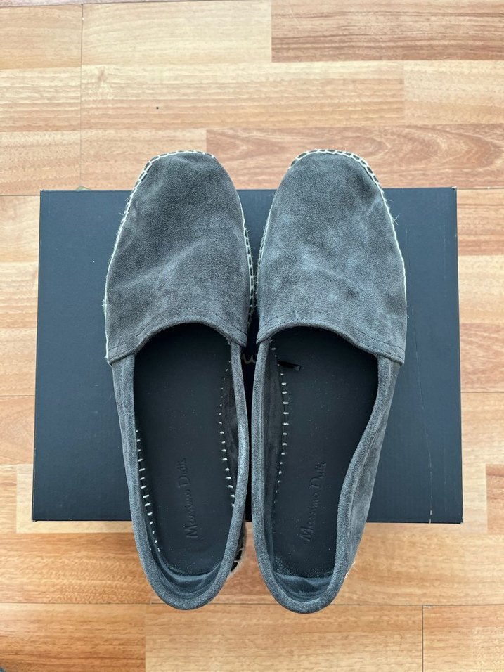 Gri Süet Espadril - Görsel 5