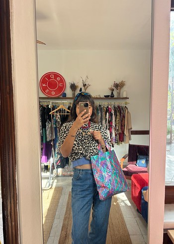 Beden çeşitli Renk Vintage çanta