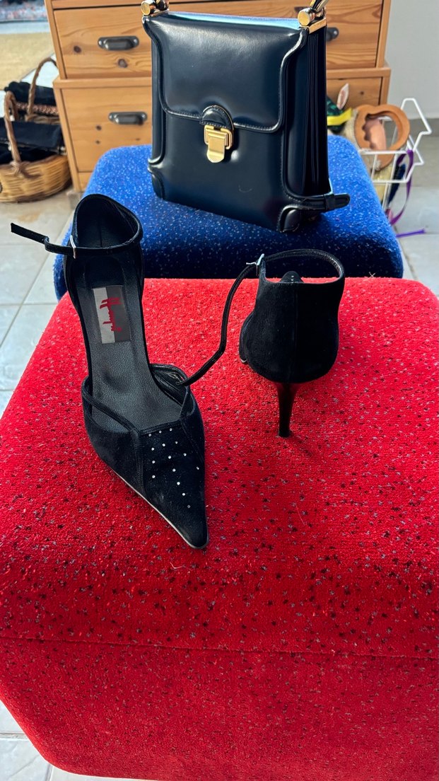 Vintage gerçek deri süer ayakkabı - Görsel 4