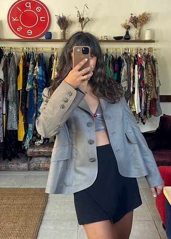 m Beden gri Renk Vintage ceket
