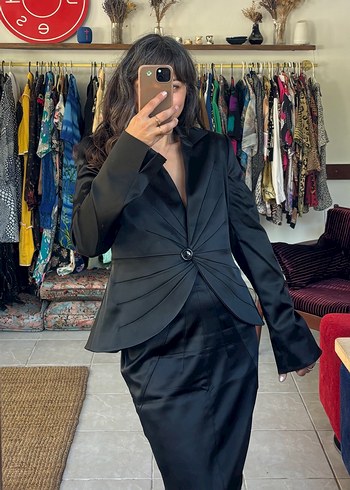 Vintage saten takım - 42 beden - Görsel 3