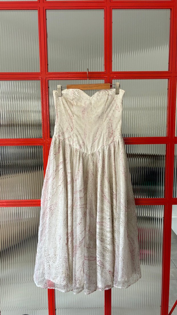 Vintage nişan elbisesi ya da gelinlik - Görsel 5