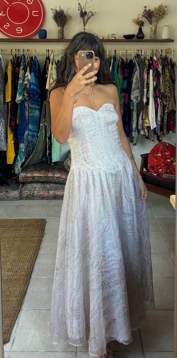 Vintage nişan elbisesi ya da gelinlik - Görsel 3