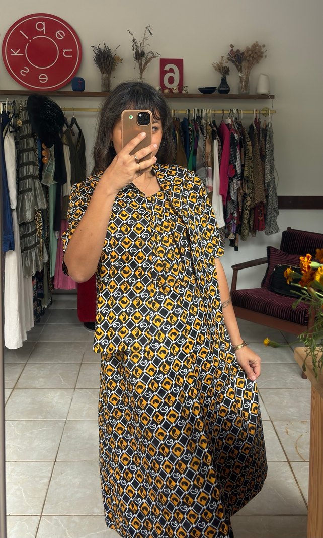 Vintage el dikimi takım ceket ve elbise - Görsel 3