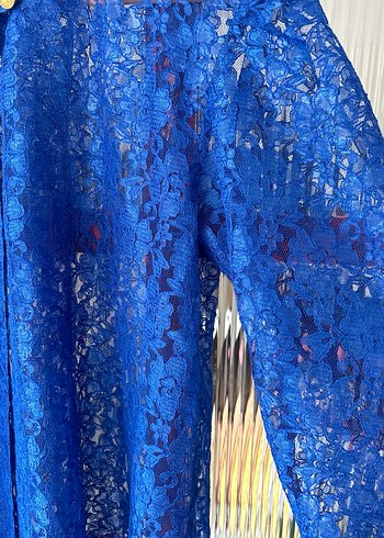 Vintage dantel abiye ceket - Görsel 7