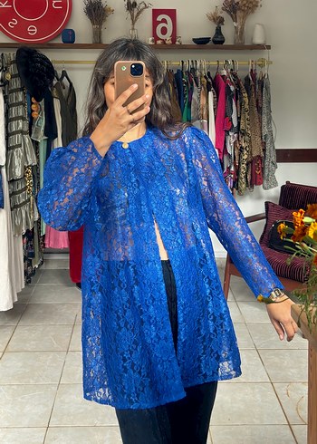 Vintage dantel abiye ceket - Görsel 4