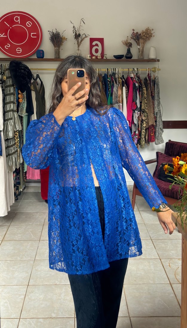 Vintage dantel abiye ceket - Görsel 4