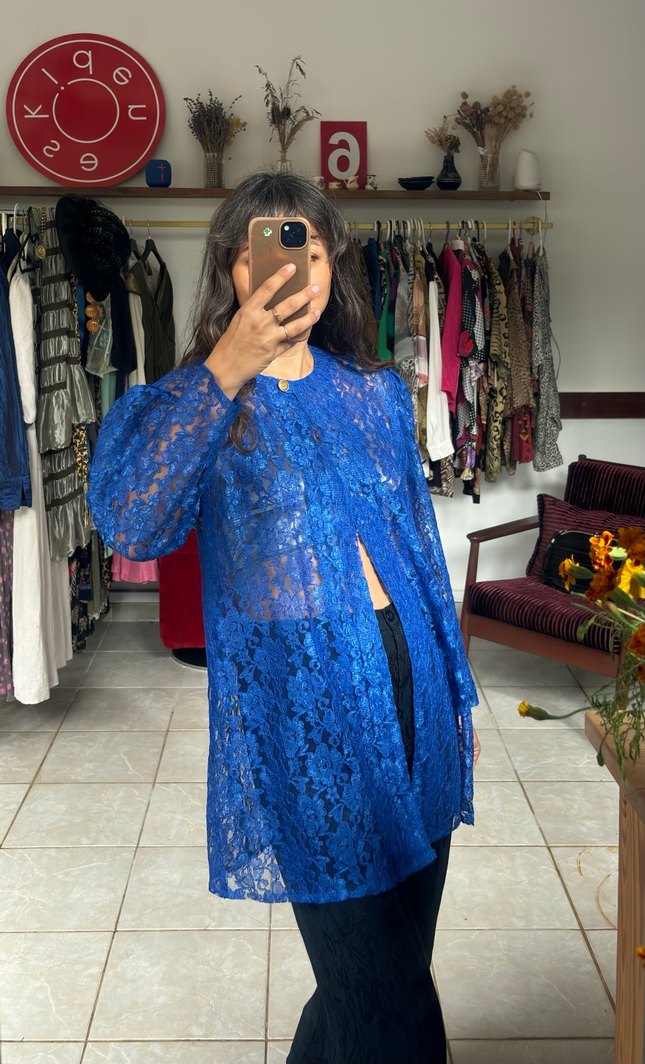 Vintage dantel abiye ceket - Görsel 3