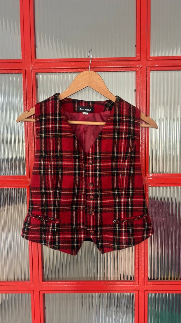 Vintage Yün yelek - Görsel 4