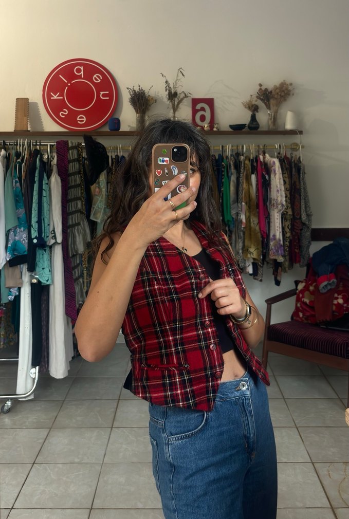 Vintage Yün yelek - Görsel 3