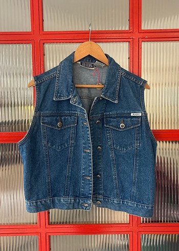 Vintage kot yelek - Görsel 5