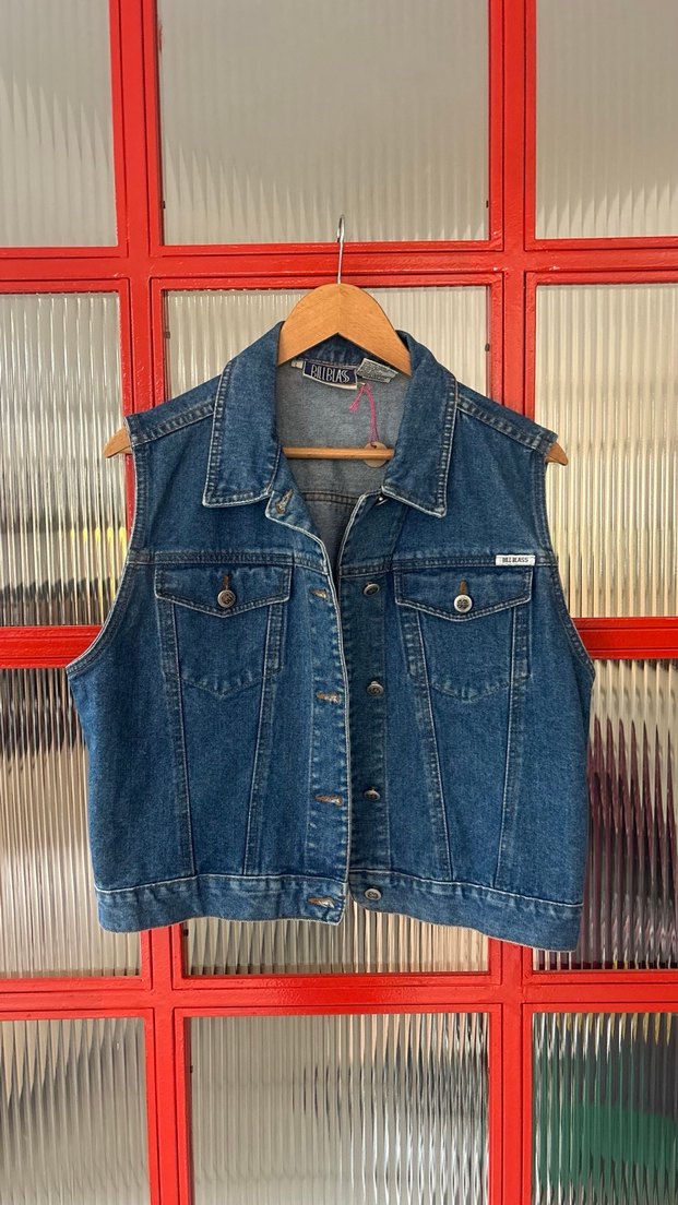 Vintage kot yelek - Görsel 5