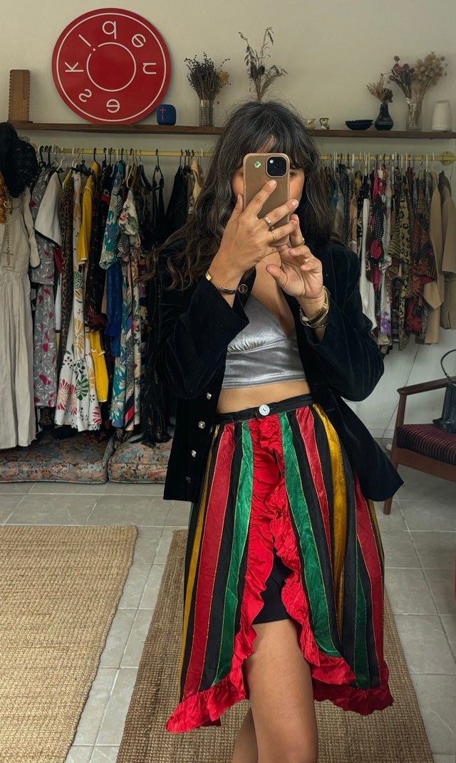 Vintage önlük etek - Görsel 4