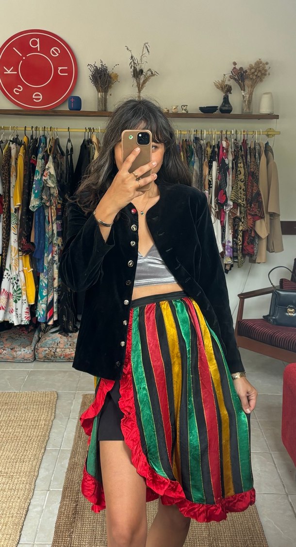 Vintage önlük etek - Görsel 3