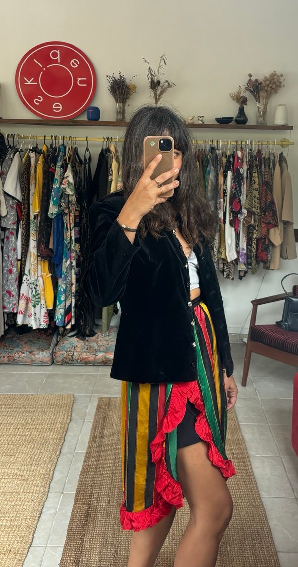 Vintage önlük etek - Görsel 2