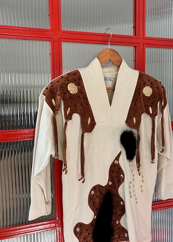 Vintage muhteşem kazak - Görsel 6