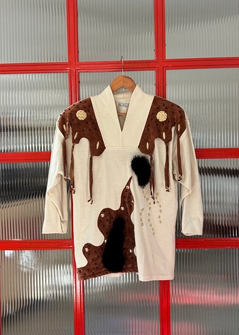 Vintage muhteşem kazak - Görsel 8