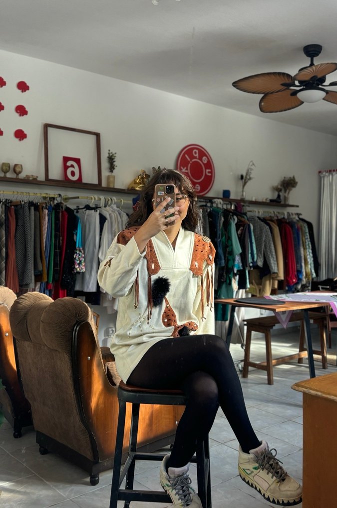 Vintage muhteşem kazak - Görsel 3