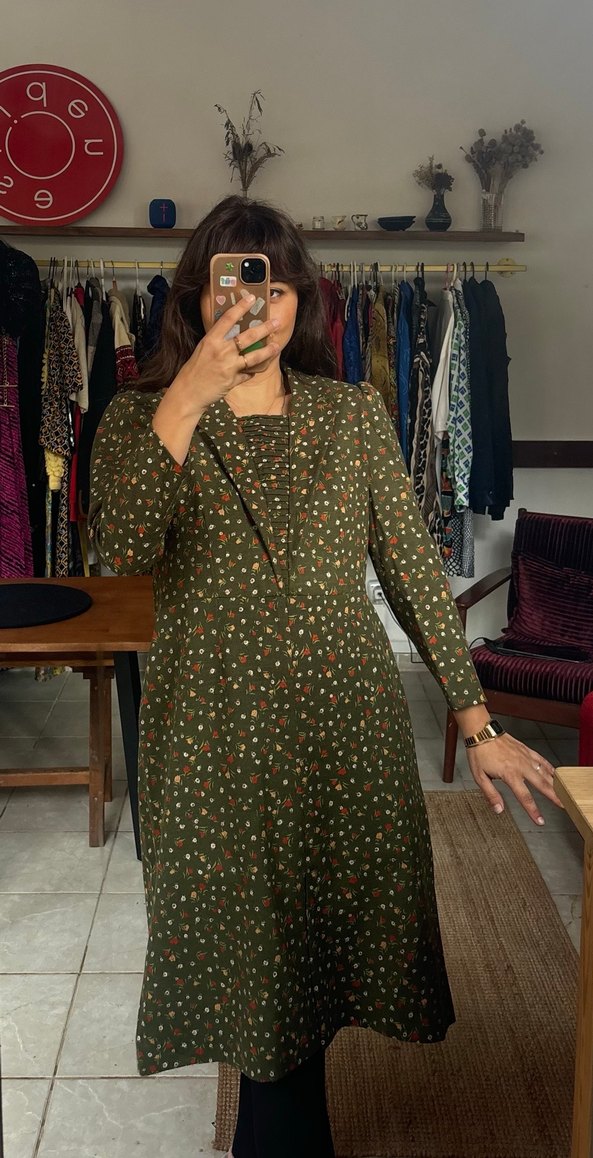 Vintage elbise - Görsel 4