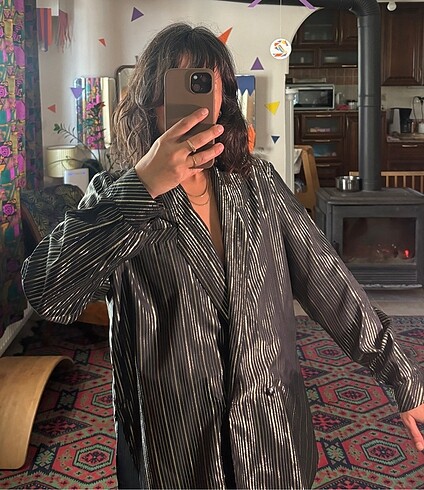 American Vintage Vintage parlak ceket