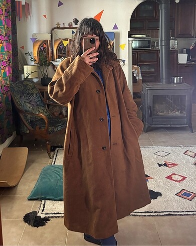 Vintage yün kaban