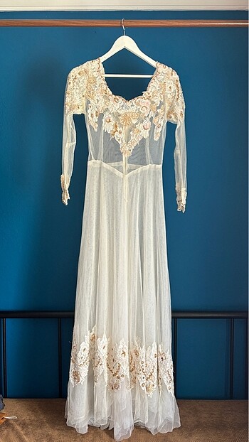 Vintage gelinlik - Görsel 7