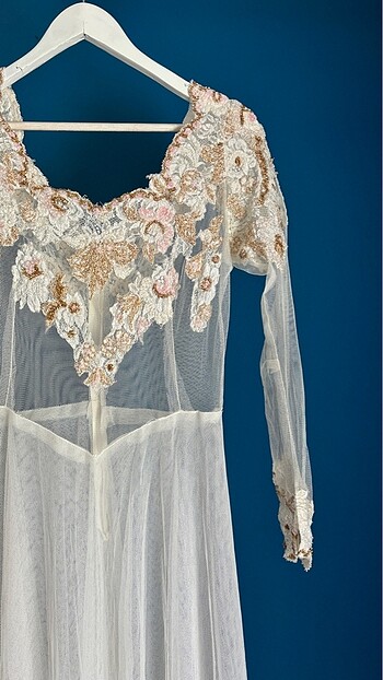 Vintage gelinlik - Görsel 8