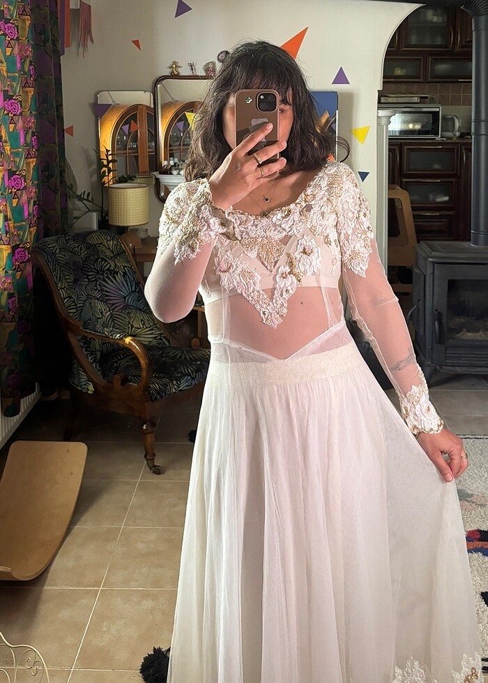 Vintage gelinlik - Görsel 2