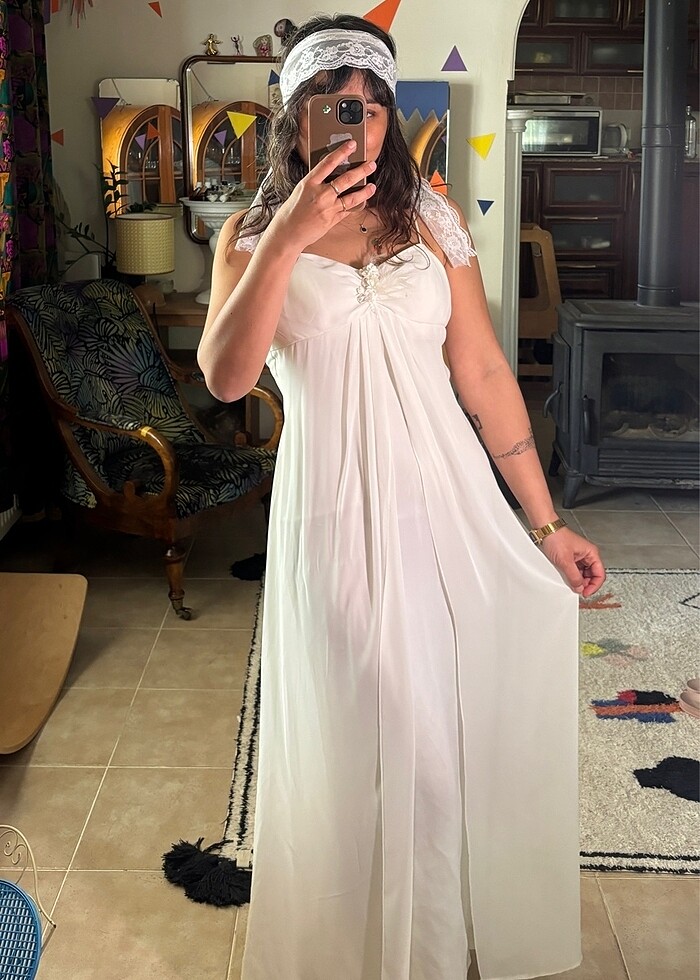 Vintage gelinlik - Görsel 4