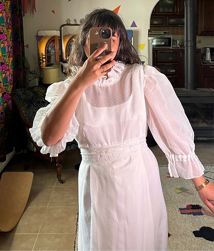 Vintage gelinlik - Görsel 5