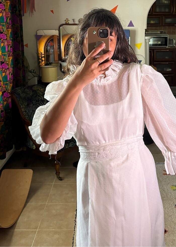 Vintage gelinlik - Görsel 5