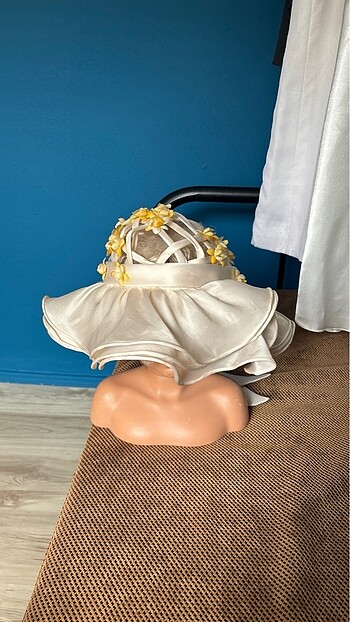 Vintage gelinlik şapkası - Görsel 5