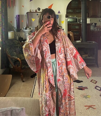 xl Beden çeşitli Renk Vintage kimono