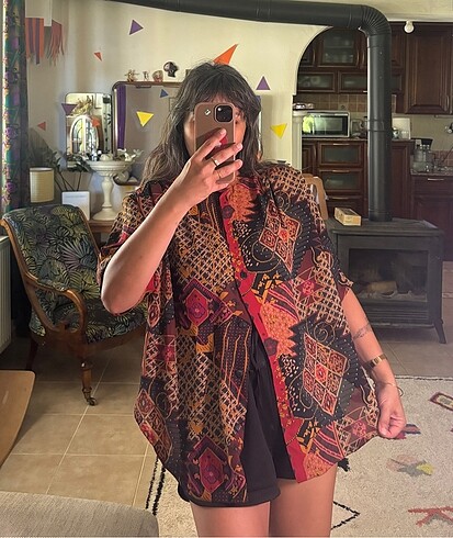 American Vintage Vintage şifon gömlek