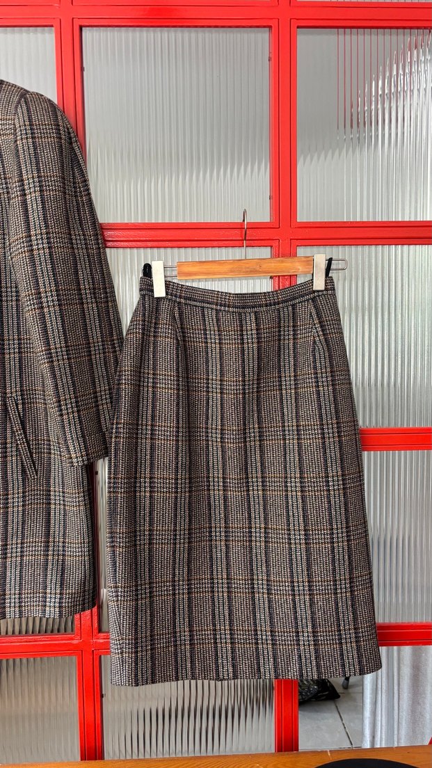 Vintage blazer ve etek takım — görsel 6/10
