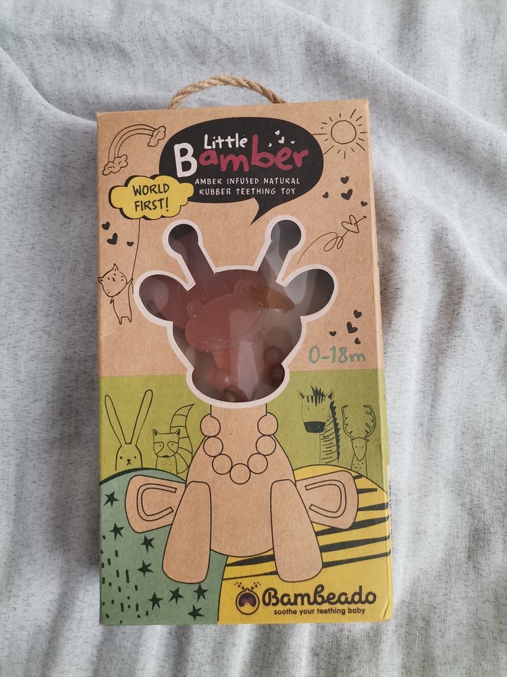 Kehribar ve Doğal Kauçuk Zürafa Diş Kaşıyıcı - Görsel 3