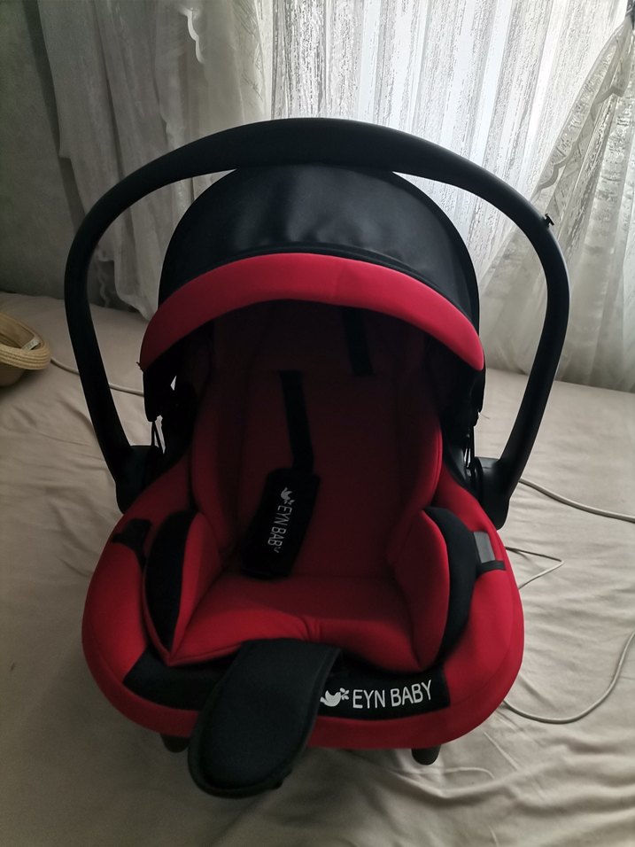 Koyu Kırmızı EYN BABY Bebek puset - Görsel 3