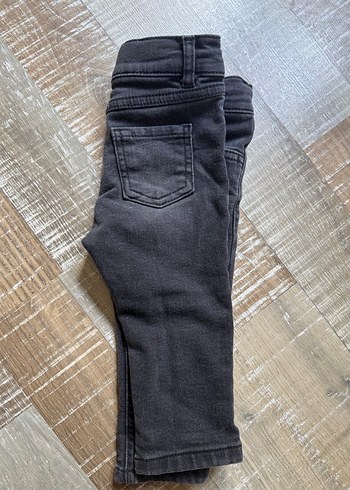 9-12 Ay Beden LCW Erkek Çocuk Gri Denim Dar Kesim Pantolon