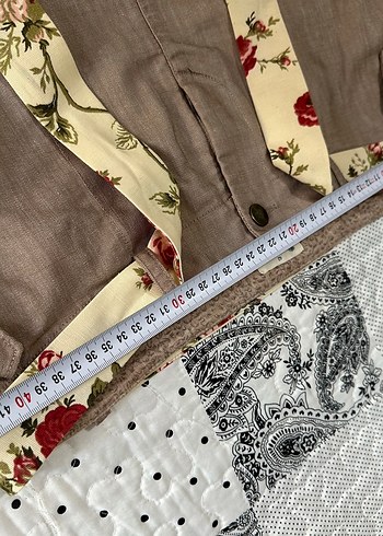 Çiçek Desenli Kuşaklı Mini Hamile Etek - Görsel 4